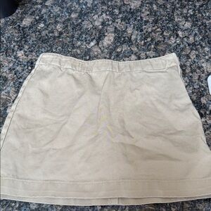 Beige Mini Skirt
